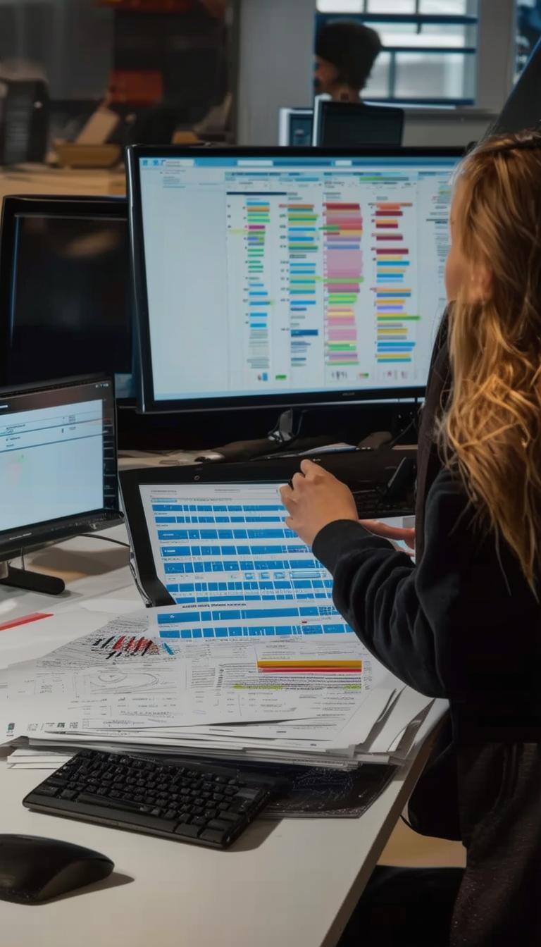 the results of the survey clearly on the computer